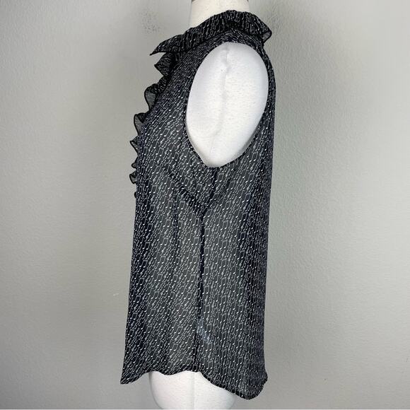 Cabi Black White Amazing with the Music Notes Sleeveless Top Small - Picture 4 of 8